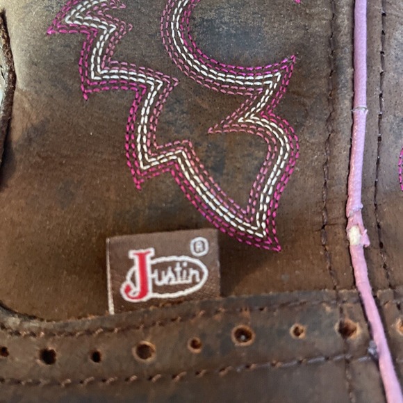 Justin Gypsy Boots Womens Size 8 B Brown Western Cowgirl Pull On L9903 Leather - Picture 9 of 9